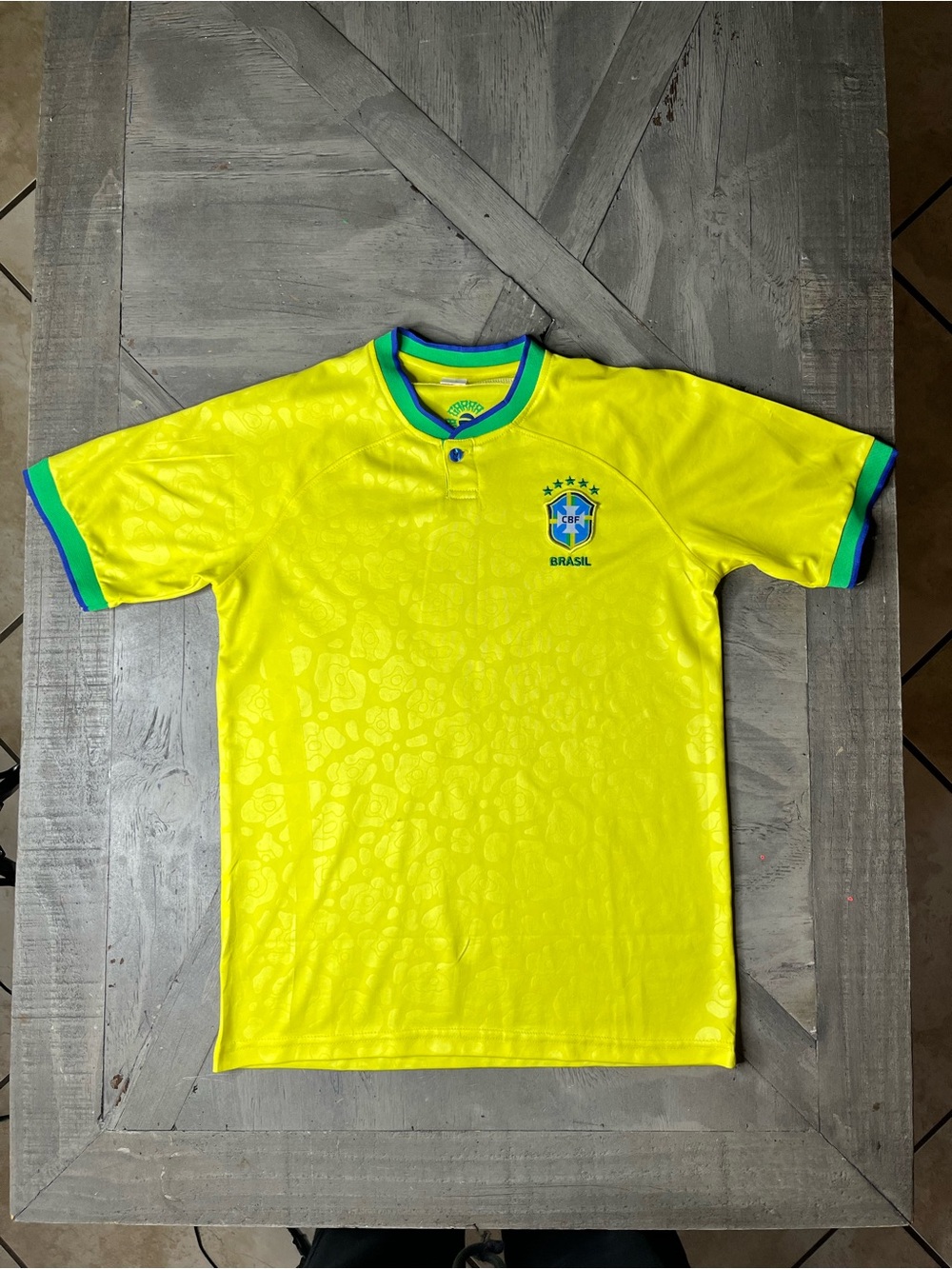 Brazil National Team Kids' Soccer Jersey - Yellow